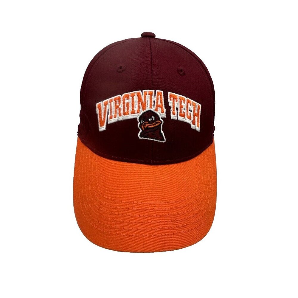 Virginia Tech Hat Captivating Maroon Orange College Baseball Cap Adjustable